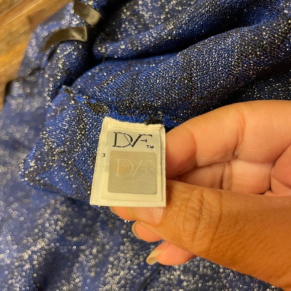 Loved Alina In Blue Rayon Short Casual Dress - Picture 9 of 11